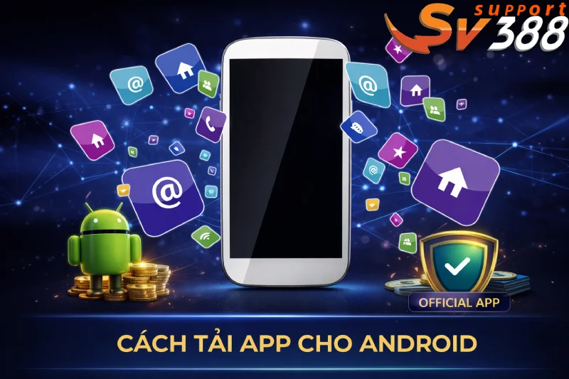 Hướng dẫn từng bước tải app SV388 cho điện thoại Android