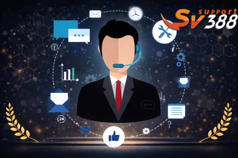 Tổng hợp thông tin kết nối SV388 bao gồm văn phòng hotline email và các kênh nhắn tin